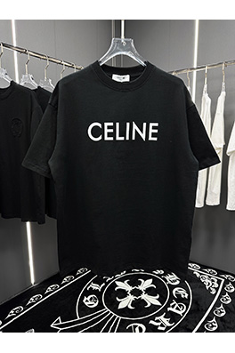 セリーヌスーパーコピー ファッションロゴデザイン半袖Tシャツ