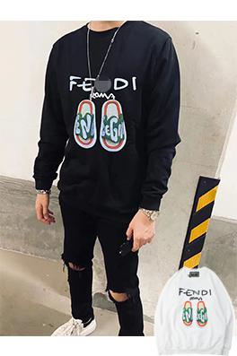 フェンディ 偽物 メンズ レディース スウェットTシャツ
