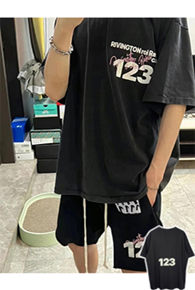 アルアルアル123 コピー メンズレディース 半袖 Tシャツ...