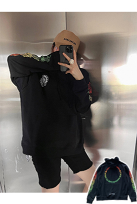 クロムハーツ偽物 メンズレディース パーカー フード Tシャツ