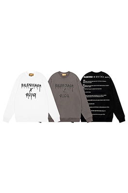 バレンシアガ × グッチ コラボ スーパーコピー  長袖　スウェットTシャツ