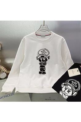 モンクレールコピー  長袖 スウェットTシャツ高品質　  ♡　ブラック＆ホワイト　♡  MONCLERブランド　♡