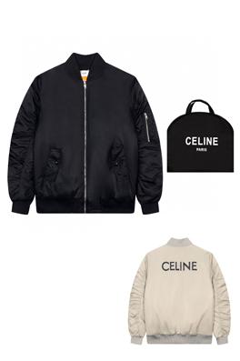 セリーヌ 高品質   中綿 ジャケットアウター ♡  CELINE プリントポイント♡ 男子野球のパイロット服コピー ♡