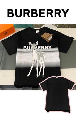 【 23ss新商品✨】バーバリー服偽物  プリント半袖Tシャツメンズファッション通販  2色  ✶ ブラック・ホワイト✶ ＸＳ～Ｌ  ✶