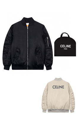 セリーヌ 高品質   中綿 ジャケットアウター ♡  CELINE プリントポイント♡ 男子のパイロット服コピー ♡