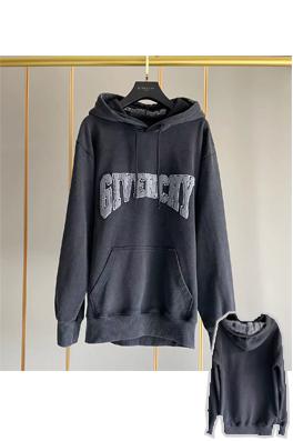 23ss新商品!! ジバンシイ服スーパーコピー GIVENCHY刺繍ロゴ フード パーカー