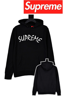 シュプリームコピーフード パーカー  SUPREMEロゴ