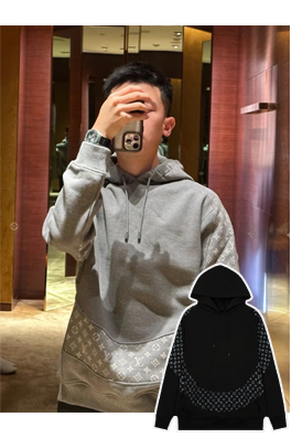 ルイヴィトン服コピーフード パーカーMonogramプリント パーカー