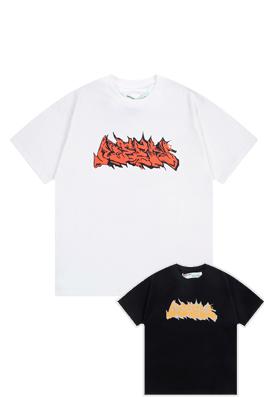 23新品!! オフホワイトコピープリント半袖Tシャツメンズファッション通販  2色