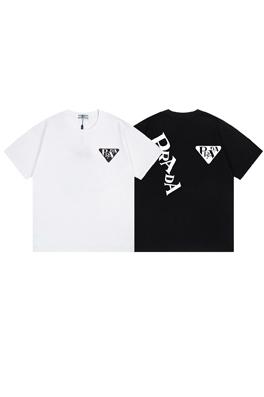 プラダコピープリント半袖Tシャツメンズファッション通販  2色