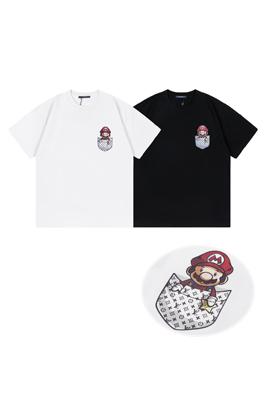 23新品!!ルイヴィトンコピープリント半袖Tシャツメンズファッション通販  2色