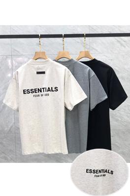 フィアオブゴッド半袖TシャツコピーFOG ESSENTIALS シーズン8 前後の植毛レタリングロゴ