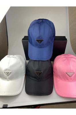 23新品!!プラダ CAP 帽子 コピー  PARADA 三角ロゴプレート 4カラー