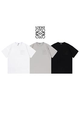 23新品!!ロエベ半袖Tシャツスーパーコピー シンプルデザイン  LOEWE立体ロゴ  全3色