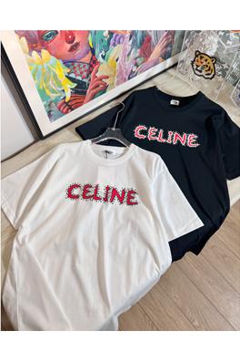 セリーヌ半袖Tシャツスーパーコピー CELINE ロゴ プリント