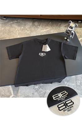 バレンシアガ半袖スーパーコピー BBのロゴ半袖Tシャツ
