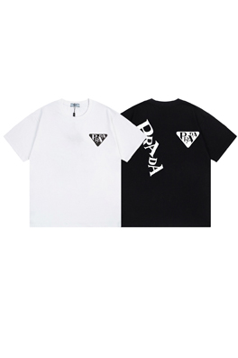 プラダコピープリント半袖Tシャツメンズファッション通販  2色