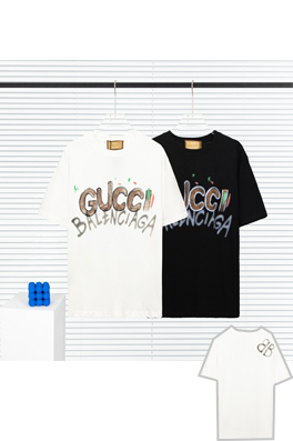 23新品!!バレンシアガ x グッチ コラボ ト半袖Tシャツ...