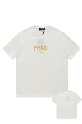 フェンディ 半袖Tシャツ  FENDI刺繍ロゴ　メンズファッション通販