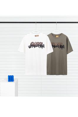 コラボ✦ グッチ x バレンシアガ プリント半袖Tシャツ   メンズレディース 半袖 Tシャツの通販