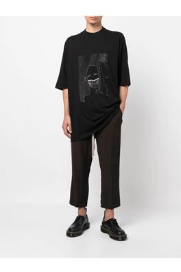 リックオウエンス半袖Tシャツスーパーコピー  Rick Owens 五分袖 人像の素描 Oversize