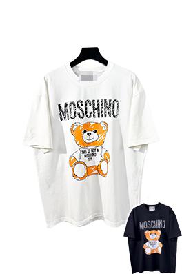 モスキーノ 半袖Tシャツ  スーパーコピー  プリント半袖Tシャツ  メンズファッション通販  2色