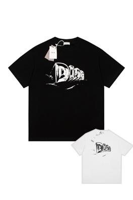 ディオール 半袖Tシャツ  Fall23 TEARSシリーズ DIORロゴプリント Tシャツ