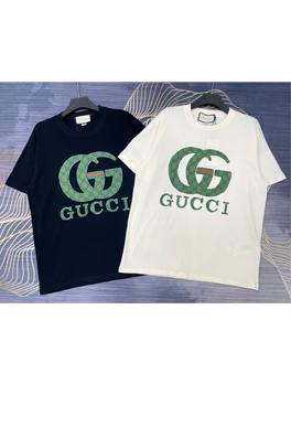グッチ 半袖Tシャツ スーパーコピー  デジタルプリントのダブルGロゴがおしゃれ