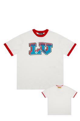 ルイヴィトン 半袖Tシャツスーパーコピー   LVロゴプリント