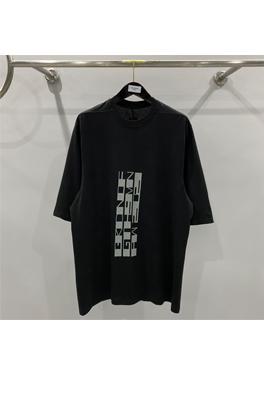 リックオウエンス  DRKSHDWロゴバーコードプリントのワイドフィット半袖Tシャツ　男性用