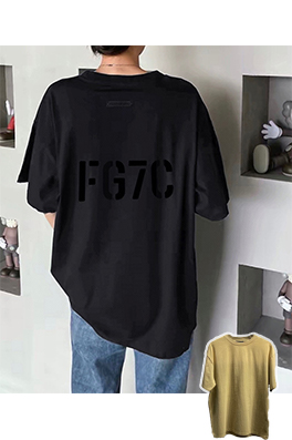 フィアオブゴッド プリント半袖Tシャツ FG7Cロゴポイント