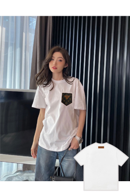 ヴィトン 半袖Tシャツ 限定ランウェイモデルのモノグラム ポ...