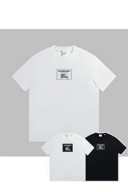 バーバリー 半袖Tシャツ スーパーコピー   BBRの新作 プロルサムタグのコットンTシャツ