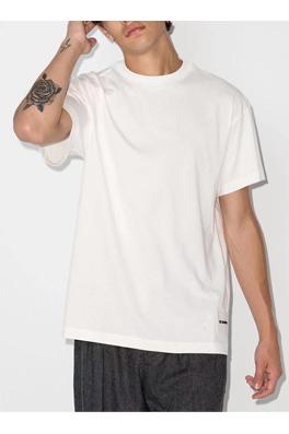 ジルサンダー 短袖Tシャツ  コピー  JIL SANDER シンプルでスタイリッシュなロゴ刺繍入りTシャツ