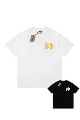 バレンシアガ ン 半袖Tシャツ スーパーコピー 前後2つのBモチーフ柄Tシャツ