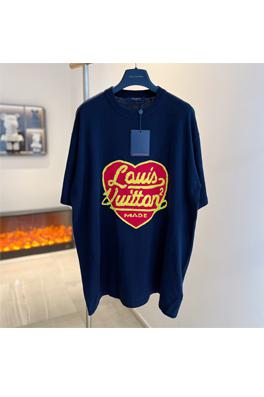ヴィトン 短袖Tシャツ コピー  Louis Vuitton ハートモチーフの編みセーターショートスリーブ