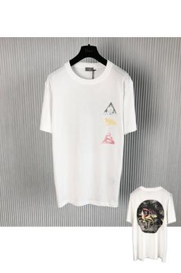 ディオール 半袖Tシャツ  三角形のラウンドネック半袖Tシャツ