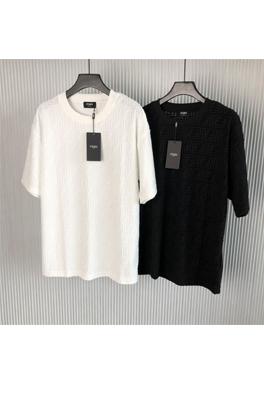 フェンディ Tシャツ FENDI 新しいダブルFタオル半袖Tシャツ