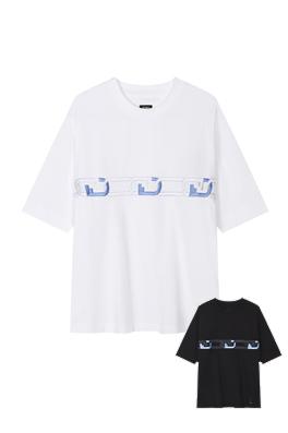 フェンディ半袖Tシャツ  スーパーコピー   FENDI新作刺繍Tシャツ