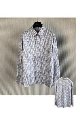 ディオールシャツスーパーコピー  Obliqueプリントの長袖シャツ　クラシック　オーバーサイズのデザイン