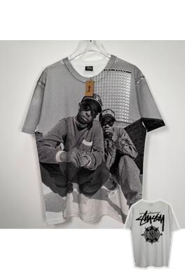 ステューシー半袖 Tシャツ  コピーSTUSSY X GANG STARR　プリント半袖Tシャツメンズファッション通販