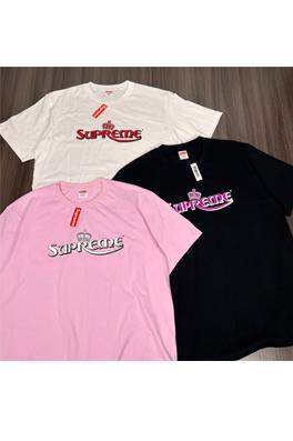 シュプリーム 半袖 Tシャツ  スーパーコピー  supreme 皇冠アルファベットプリントの半袖Tシャツ