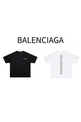 バレンシアガ半袖Tシャツ スーパーコピー BALENCIAGA プリント半袖Tシャツメンズファッション