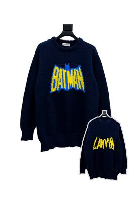 ランバンニットセータースーパーコピー    Lanvin バットマンロゴのニットセーター