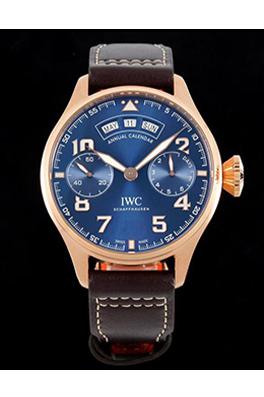 IWC コピー   ブルークリスタルガラス裏蓋一覧ムーブメントの美しさ メンズ  時計  IW502701