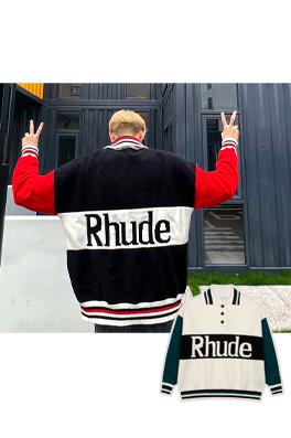 Rhude ニットセータースーパーコピー 新たなアメリカン・ビンテージ・カレッジスタイルを取り入れよう