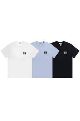 ロエベ半袖Tシャツコピー     LOEWE クラシックなロゴデザイン半袖Tシャツ 3色