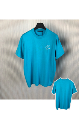 ルイヴィトンニットTシャツ スーパーコピー  Louis Vuitton 別針ロゴ入りニット半袖Tシャツ