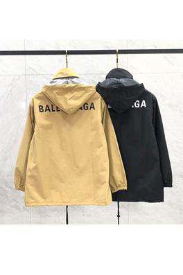 バレンシアガ  ジャケット アウター  BALENCIAGA   バックにロゴプリントのシングルボタンジャケット