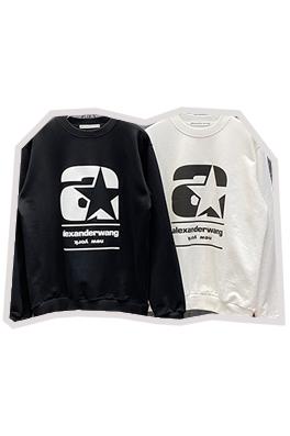 アレキサンダーワン  スウェットTシャツスーパーコピー  Alexander Wang シンプルスローガン プリントコットンパーカー